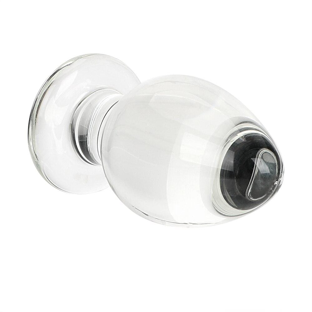 Giant Clear Glass Plug Loveplugs Anal Plug Product Available For Purchase Image 2