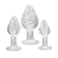 Glow in the Dark Huge Glass Set (3 Piece) Loveplugs Anal Plug Product Available For Purchase Image 20