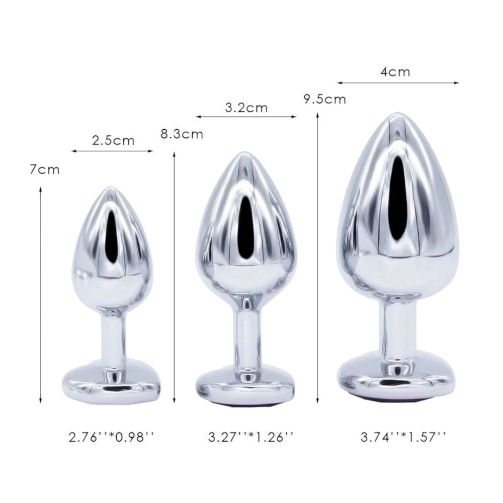 Heart Plug Set (3 Piece) Loveplugs Anal Plug Product Available For Purchase Image 16