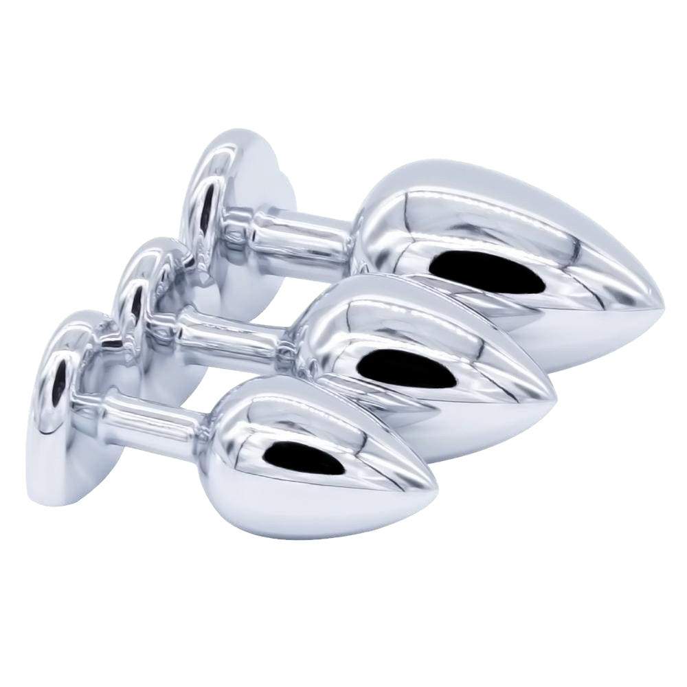 Heart Plug Set (3 Piece) Loveplugs Anal Plug Product Available For Purchase Image 6