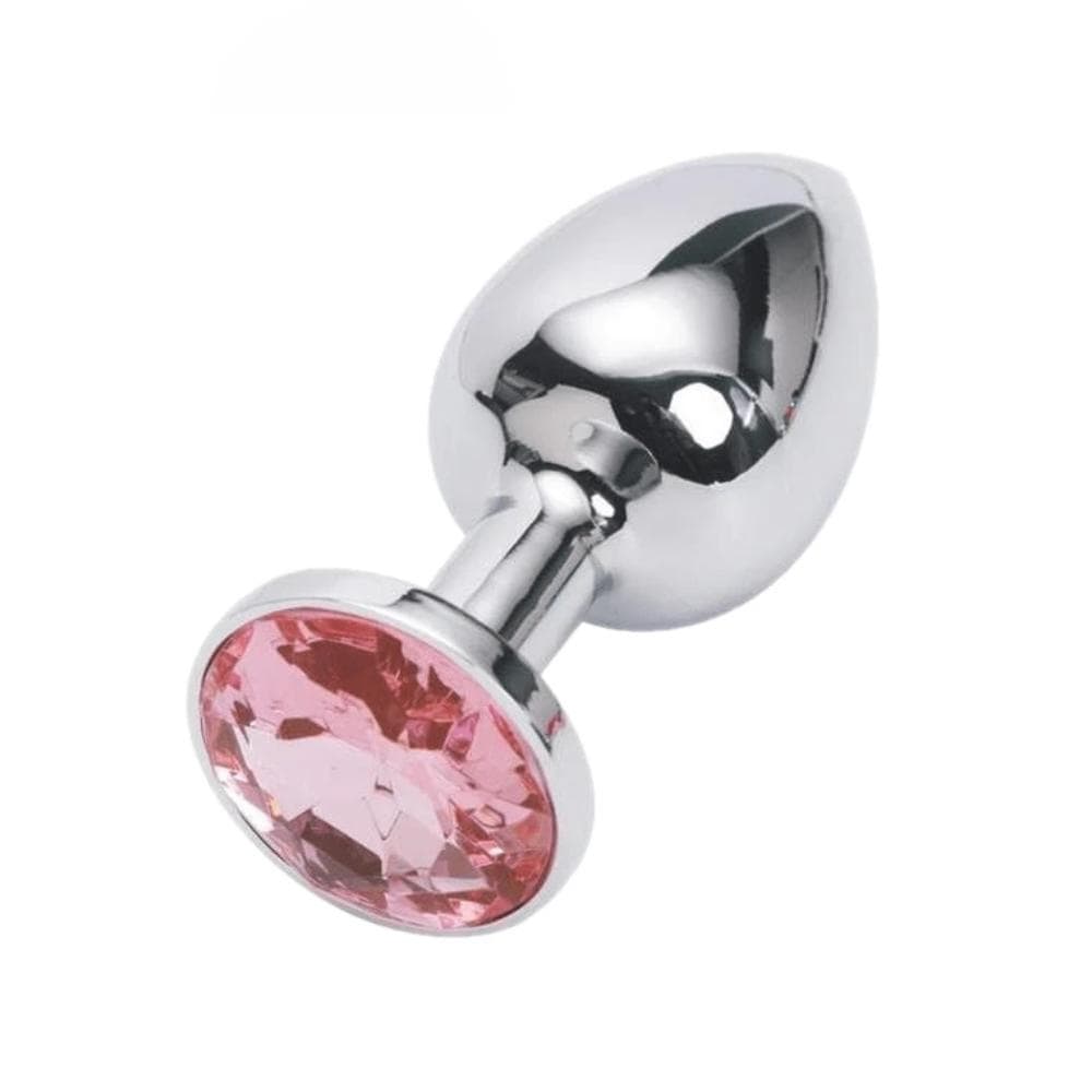 Rose Pink Jeweled Plug Loveplugs Anal Plug Product Available For Purchase Image 1