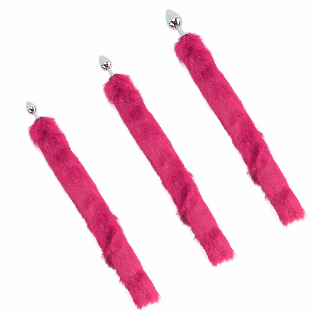 Pink Fox Metal Tail, 32" Loveplugs Anal Plug Product Available For Purchase Image 2