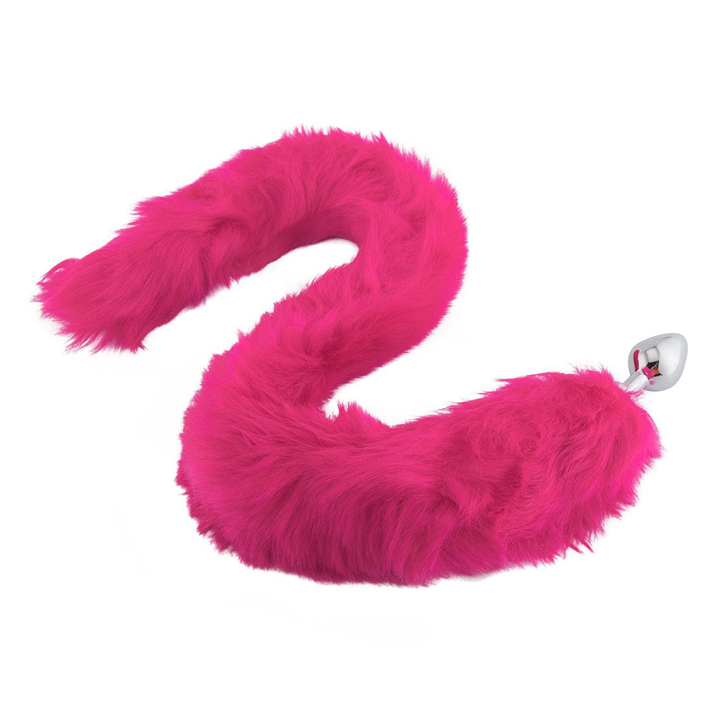 Pink Fox Metal Tail, 32" Loveplugs Anal Plug Product Available For Purchase Image 1