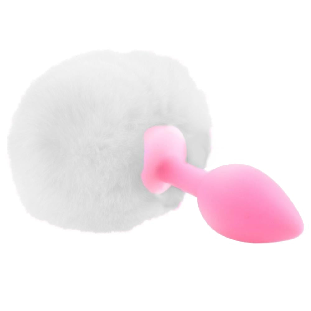 Fluffy Bunny Tail Silicone Loveplugs Anal Plug Product Available For Purchase Image 5