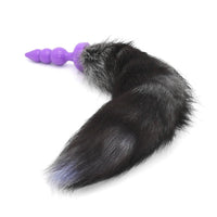 16" Black Cat Tail Silicone Plug Loveplugs Anal Plug Product Available For Purchase Image 23