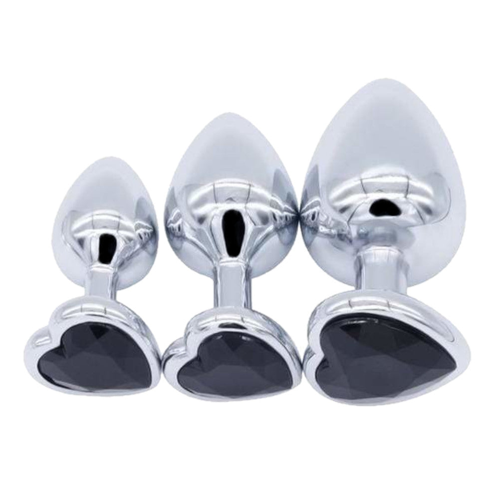 Heart Plug Set (3 Piece) Loveplugs Anal Plug Product Available For Purchase Image 14