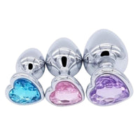 Heart Plug Set (3 Piece) Loveplugs Anal Plug Product Available For Purchase Image 20