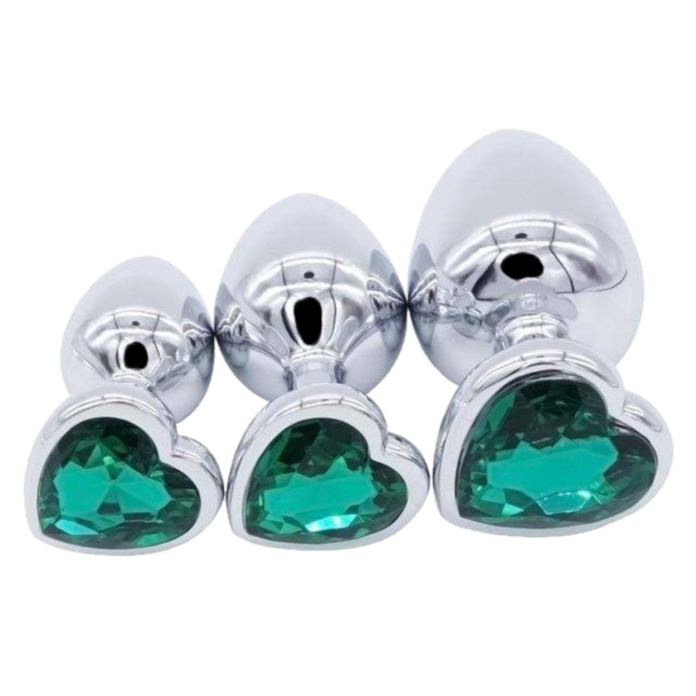 Heart Plug Set (3 Piece) Loveplugs Anal Plug Product Available For Purchase Image 7