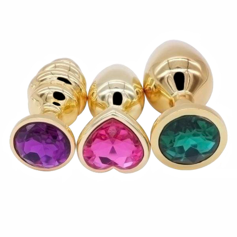 Heart Plug Set (3 Piece) Loveplugs Anal Plug Product Available For Purchase Image 10