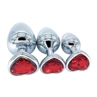 Heart Plug Set (3 Piece) Loveplugs Anal Plug Product Available For Purchase Image 34