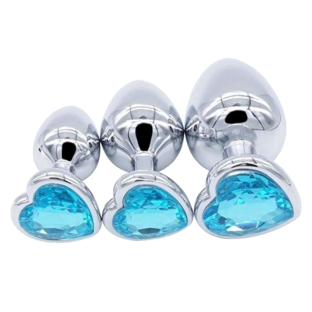 Heart Plug Set (3 Piece) Loveplugs Anal Plug Product Available For Purchase Image 13