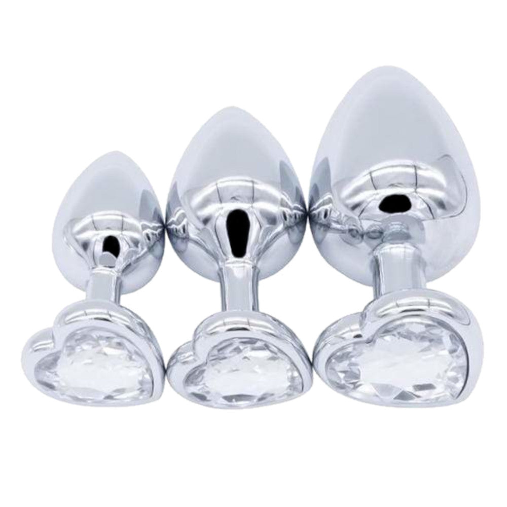 Heart Plug Set (3 Piece) Loveplugs Anal Plug Product Available For Purchase Image 8