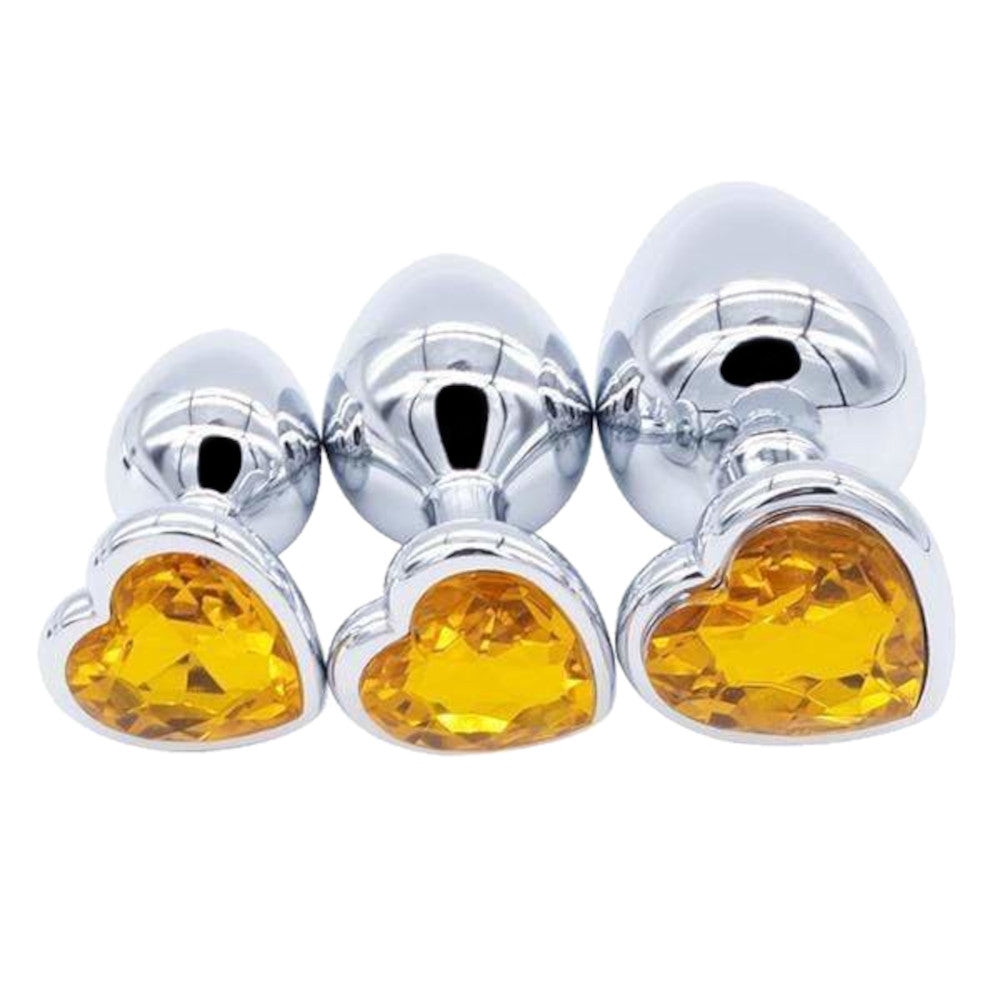 Heart Plug Set (3 Piece) Loveplugs Anal Plug Product Available For Purchase Image 12