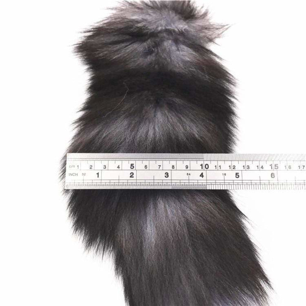 Dark Fox Tail With Vibrator 15" Loveplugs Anal Plug Product Available For Purchase Image 4