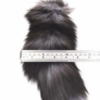 Dark Fox Tail With Vibrator 15"