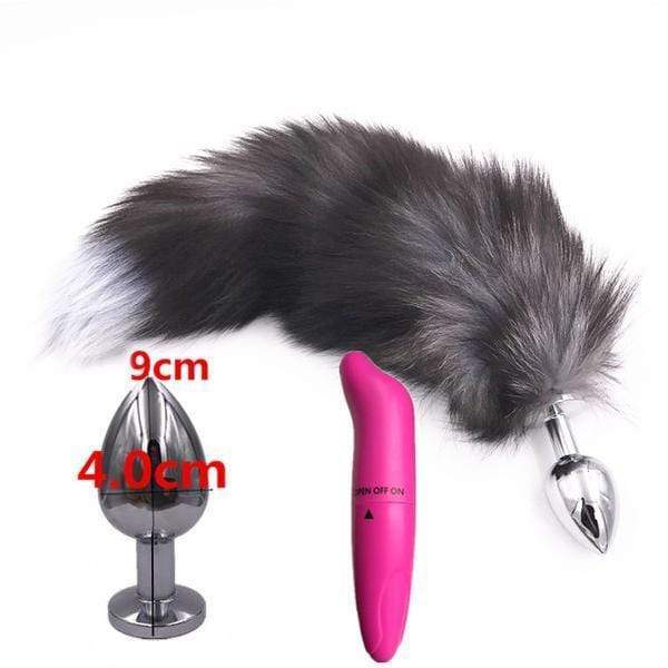 Steel Fox Plug With Vibrator 15" Loveplugs Anal Plug Product Available For Purchase Image 8
