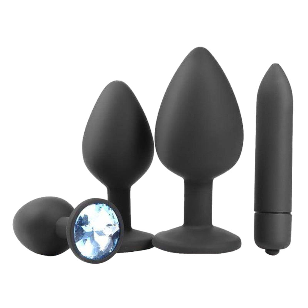 Smooth Silicone Diamond Starter Kit (3 Piece) Loveplugs Anal Plug Product Available For Purchase Image 4