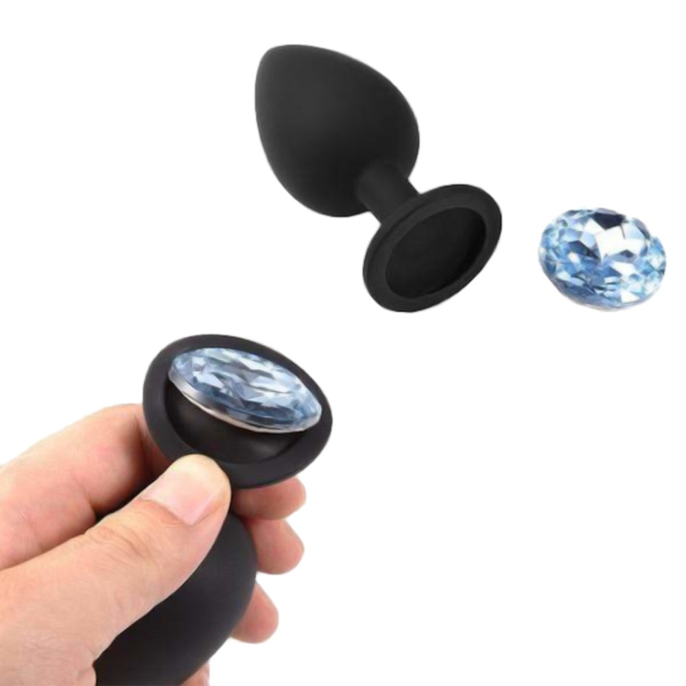 Smooth Silicone Diamond Starter Kit (3 Piece) Loveplugs Anal Plug Product Available For Purchase Image 3