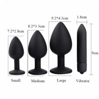 Smooth Silicone Diamond Starter Kit (3 Piece) Loveplugs Anal Plug Product Available For Purchase Image 26