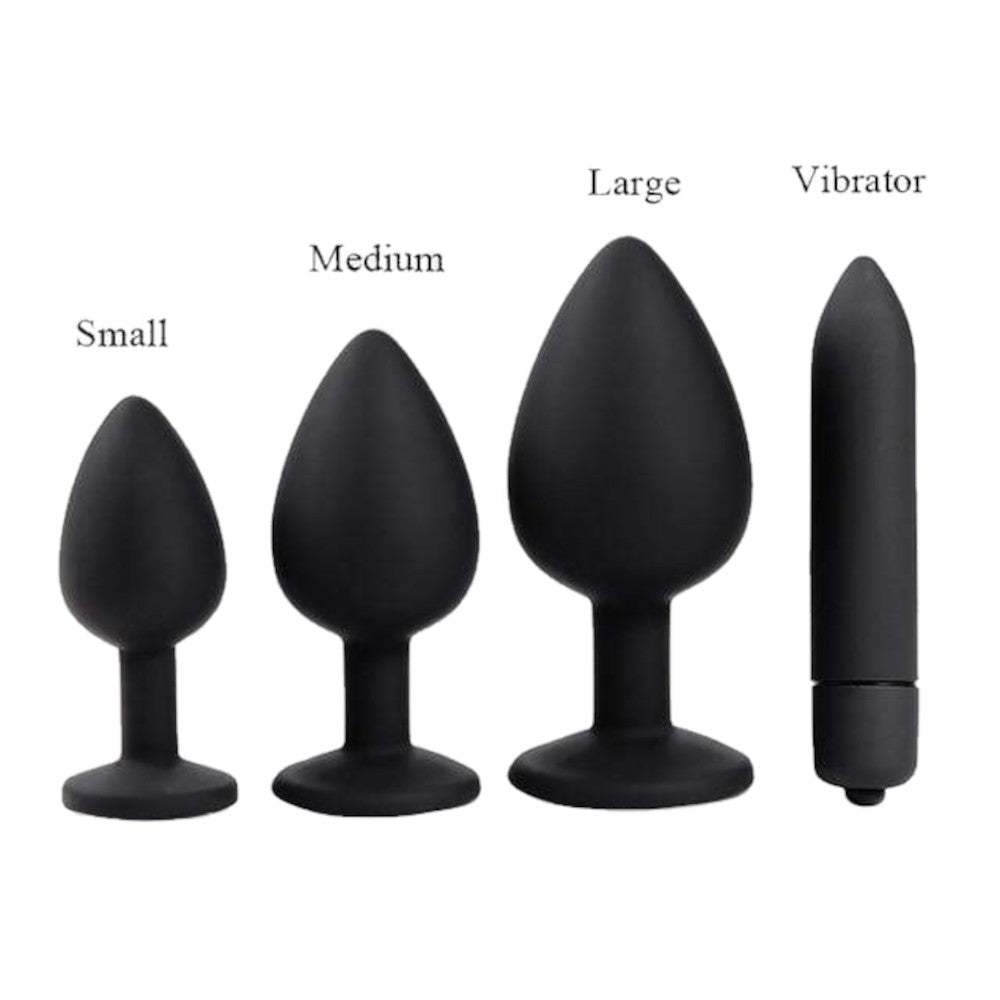 Smooth Silicone Diamond Starter Kit (3 Piece) Loveplugs Anal Plug Product Available For Purchase Image 6
