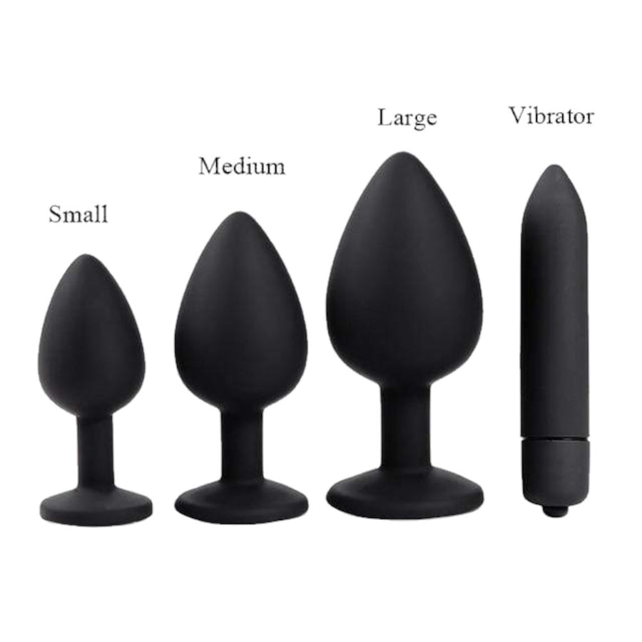 Smooth Silicone Diamond Starter Kit (3 Piece) Loveplugs Anal Plug Product Available For Purchase Image 45