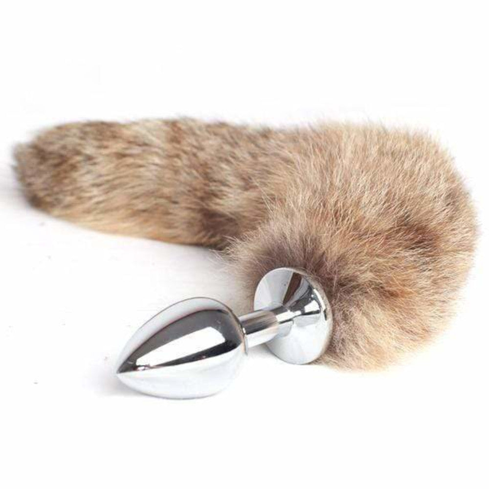 Metal Raccoon Tail, 10" Loveplugs Anal Plug Product Available For Purchase Image 4