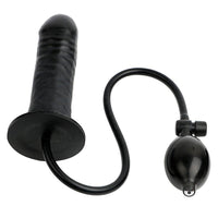 Black Inflatable Silicone Dildo Toy Loveplugs Anal Plug Product Available For Purchase Image 20