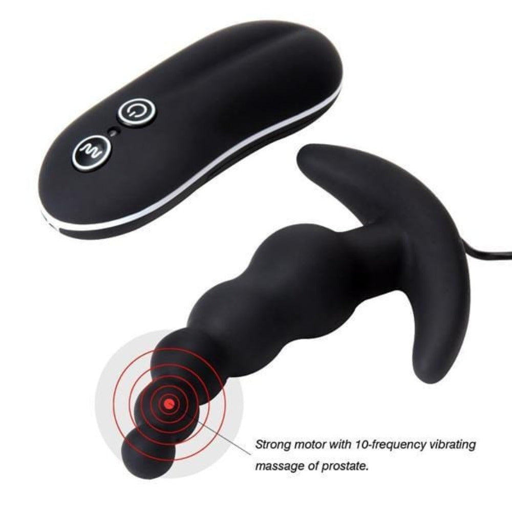 3" Silicone Prostate Massager with 10 Frequencies Loveplugs Anal Plug Product Available For Purchase Image 4