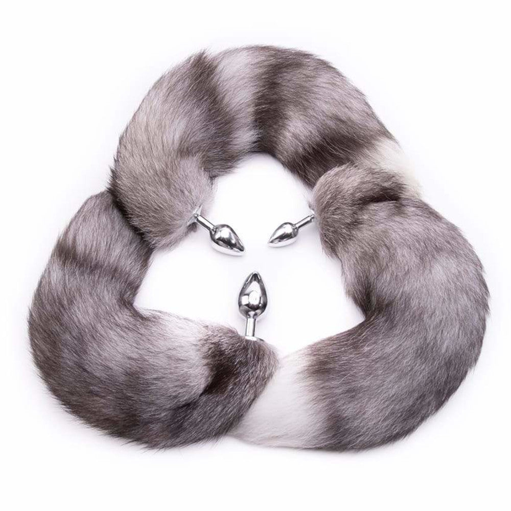 Gray Fox Tail Plug 16" Loveplugs Anal Plug Product Available For Purchase Image 5