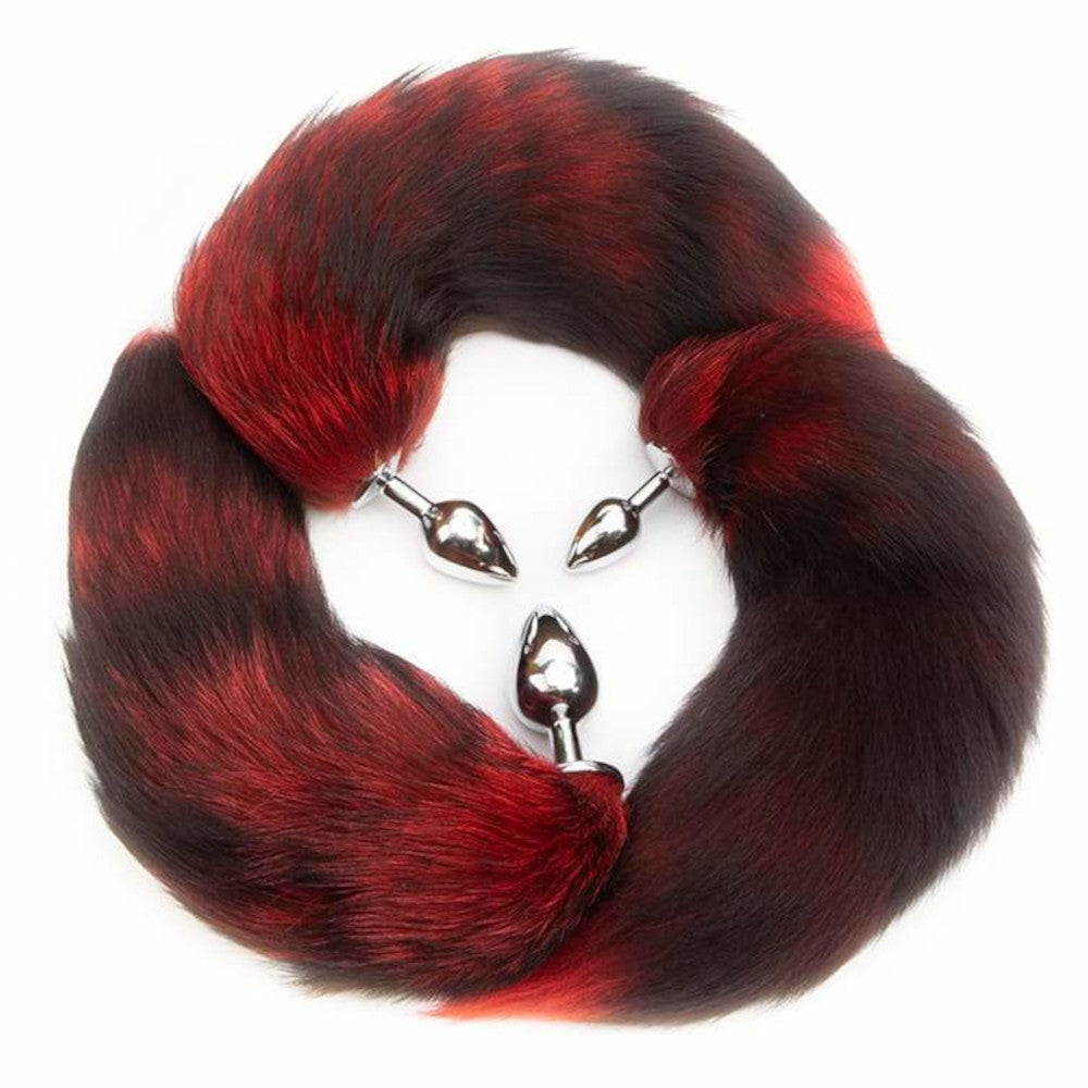 Red Cat Metal Tail Plug 16" Loveplugs Anal Plug Product Available For Purchase Image 7