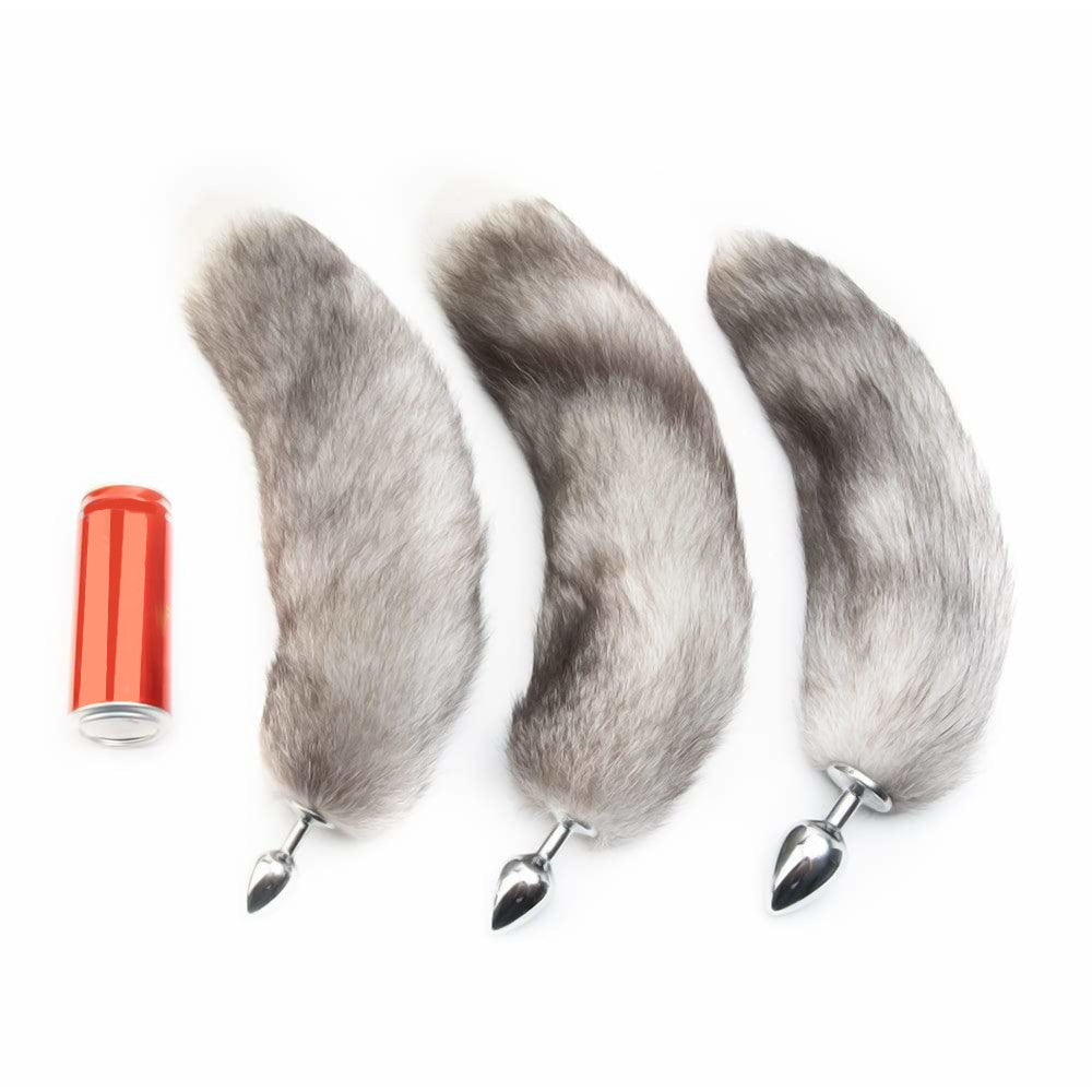 Gray Fox Tail Plug 16" Loveplugs Anal Plug Product Available For Purchase Image 12
