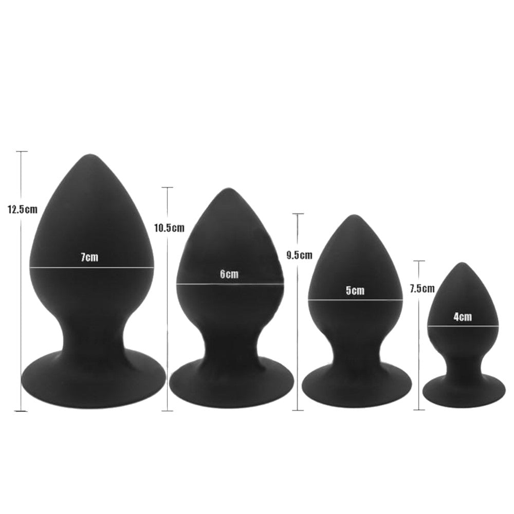 Black Silicone Training Plug Loveplugs Anal Plug Product Available For Purchase Image 5