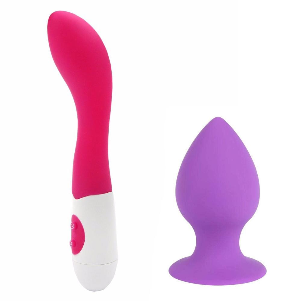 Pink Vibrating Anal Dildo