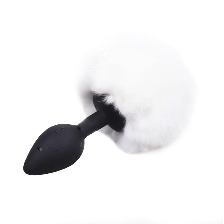Fluffy Bunny Tail Silicone Loveplugs Anal Plug Product Available For Purchase Image 45