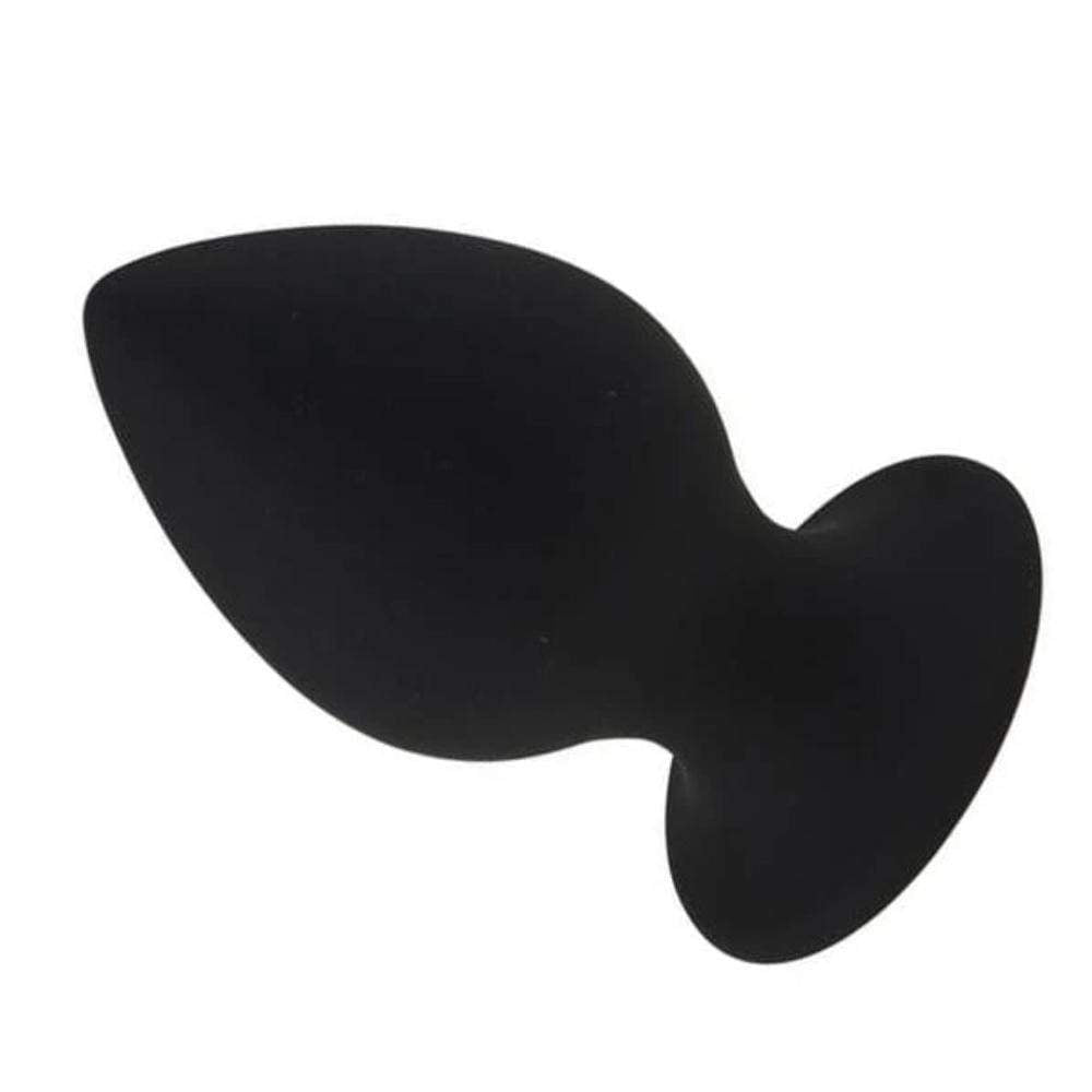 Huge Black Silicone Plug Lock The Cock Cage Product For Sale Image 1